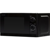SHARP R-200BKW forno a microonde Superficie piana 20 L 800 W Nero Nero, Superficie piana, 20 L, 800 W, Manopola, Nero, 25,5 cm