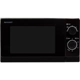 SHARP R-200BKW forno a microonde Superficie piana 20 L 800 W Nero Nero, Superficie piana, 20 L, 800 W, Manopola, Nero, 25,5 cm