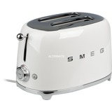 SMEG TSF01WHEU tostapane 2 fetta/e Bianco 950 W bianco/in acciaio inox, 2 fetta/e, Bianco, Acciaio, Plastica, Manopola, 950 W, 220-240 V
