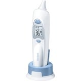 Sanitas SFT 53 Termometro digitale Bianco Orecchio, Termometro febbre bianco/Blu, Termometro digitale, Bianco, Orecchio, °C,°F, 10 voci, AAA/LR03