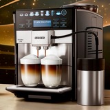 Siemens EQ.6 plus s700 Automatica Macchina per espresso 1,7 L accaio/Nero, Macchina per espresso, 1,7 L, Chicchi di caffè, Macinatore integrato, 1500 W, Nero, Acciaio inossidabile