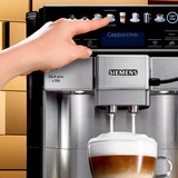 Siemens EQ.6 plus s700 Automatica Macchina per espresso 1,7 L accaio/Nero, Macchina per espresso, 1,7 L, Chicchi di caffè, Macinatore integrato, 1500 W, Nero, Acciaio inossidabile