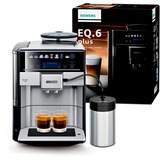 Siemens EQ.6 plus s700 Automatica Macchina per espresso 1,7 L accaio/Nero, Macchina per espresso, 1,7 L, Chicchi di caffè, Macinatore integrato, 1500 W, Nero, Acciaio inossidabile