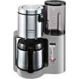 Siemens TC86505 macchina per caffè Macchina da caffè con filtro 1 L grigio/Nero, Macchina da caffè con filtro, 1 L, 1100 W, Nero, Grigio, Acciaio inossidabile