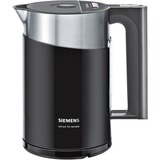 Siemens TW86103P bollitore elettrico 1,5 L 2400 W Nero, Acciaio inossidabile Nero, 1,5 L, 2400 W, Nero, Acciaio inossidabile, Plastica, Acciaio inossidabile, Indicatore del livello dell'acqua, Arresto di sicurezza contro il surriscaldamento