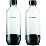 SodaStream 1042260410 Accessorio e ricarica per gasatore Bottiglia di carbonatazione, Bottiglia di acqua trasparente/Nero, 2 pezzo(i)