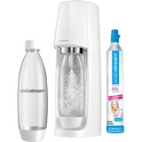 SodaStream Spirit Bianco, Soda bianco, Plastica, Bianco, 1 L, 80 L, 130 mm, 185 mm