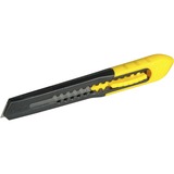 Stanley 0-10-150 Taglierino Nero, Giallo Taglierino a lama retrattile, Coltello di tappeto Nero/Giallo, 13 cm, 9,5 mm, 1 pezzo(i)