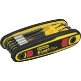 Stanley 0-97-553 chiave torx giallo/Nero, Chiave torx pieghevole, T10,T15,T20,T25,T27,T30,T9, Nero, Giallo, Acciaio, 8 pezzo(i)