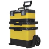 Stanley 1-95-621 Cassetta degli attrezzi Nero, Giallo, Carrelli per attrezzi giallo/Nero, Nero, Giallo, 568 mm, 730 mm, 2389 mm