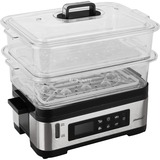 Steba DG 2 pentola a vapore 2 cestello/i Libera installazione 1200 W Nero, Acciaio inossidabile accaio/Nero, 2 cestello/i, Nero, Acciaio inossidabile, Libera installazione, Touch, Frontale, Acciaio inossidabile