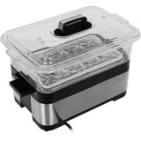 Steba DG 2 pentola a vapore 2 cestello/i Libera installazione 1200 W Nero, Acciaio inossidabile accaio/Nero, 2 cestello/i, Nero, Acciaio inossidabile, Libera installazione, Touch, Frontale, Acciaio inossidabile