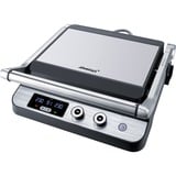 Steba FG 120 Griglie di contatto, Come contattare con grill argento, Nero, Acciaio inossidabile, Acciaio inossidabile, Da tavolo, 27 x 24 mm, LED, 370 mm
