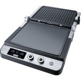 Steba FG 120 Griglie di contatto, Come contattare con grill argento, Nero, Acciaio inossidabile, Acciaio inossidabile, Da tavolo, 27 x 24 mm, LED, 370 mm