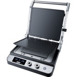 Steba FG 120 Griglie di contatto, Come contattare con grill argento, Nero, Acciaio inossidabile, Acciaio inossidabile, Da tavolo, 27 x 24 mm, LED, 370 mm