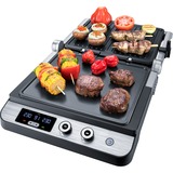 Steba FG 120 Griglie di contatto, Come contattare con grill argento, Nero, Acciaio inossidabile, Acciaio inossidabile, Da tavolo, 27 x 24 mm, LED, 370 mm