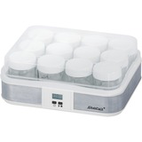 Steba JM 2 2,4 L 21 W, Joghurtmaker accaio/Bianco, 21 W, 2,4 L, Acciaio inossidabile, Bianco