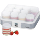 Steba JM 2 2,4 L 21 W, Joghurtmaker accaio/Bianco, 21 W, 2,4 L, Acciaio inossidabile, Bianco