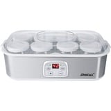 Steba JM 3 1,4 L Yogurt 25 W, Joghurtmaker accaio/Bianco, 25 W, 1,4 L, Acciaio inossidabile, Bianco