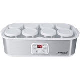 Steba JM 3 1,4 L Yogurt 25 W, Joghurtmaker accaio/Bianco, 25 W, 1,4 L, Acciaio inossidabile, Bianco