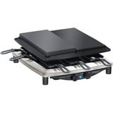Steba RC 4 Plus Deluxe Chrome Nero, Raclette accaio/Nero, 370 mm, 390 mm, 140 mm, 8 kg