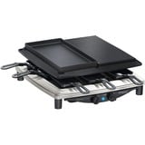 Steba RC 4 Plus Deluxe Chrome Nero, Raclette accaio/Nero, 370 mm, 390 mm, 140 mm, 8 kg