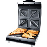 Steba SG 40 tostiera 1200 W Argento, Acciaio inossidabile, Creatore del panino argento/Nero, 1200 W, 350 x 270 x 120 mm, Argento, Acciaio inossidabile