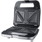 Steba SG 65 tostiera 750 W Grigio, Acciaio inossidabile, Creatore del panino argento/grigio, 750 W, 230 V, 50 Hz, 240 mm, 240 mm, 110 mm