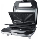 Steba SG 65 tostiera 750 W Grigio, Acciaio inossidabile, Creatore del panino argento/grigio, 750 W, 230 V, 50 Hz, 240 mm, 240 mm, 110 mm