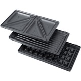 Steba SG 65 tostiera 750 W Grigio, Acciaio inossidabile, Creatore del panino argento/grigio, 750 W, 230 V, 50 Hz, 240 mm, 240 mm, 110 mm