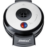 Steba WE 20 VOLCANO (black) 4waffle 700W Nero piastra per waffle, Cialde Nero/Argento, 210 mm, 270 mm, 155 mm, 1,9 kg, 700 W