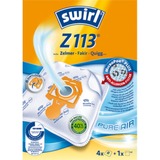 Swirl Z 113 Accessori e ricambi per aspirapolvere bianco, Tessuto felpato, Zelmer, Fakir, Quigg, 4 pz, 1 pz