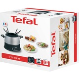 Tefal EF 3000.10 fondue, gourmet & wok Nero/Argento, Nero, Argento, 1200 W, Vendita al dettaglio