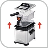 Tefal FILTRA PRO FR510, Friggitrice argento, 4 L, 1,2 kg, 3 L, Metallo, 190 °C, Cina