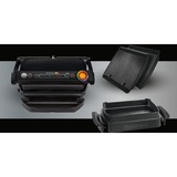 Tefal GC7148 Griglia di contatto Nero, Nero, Acciaio inossidabile, Rettangolare, Griglia, 300 x 200 mm, Alluminio