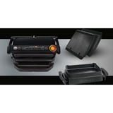 Tefal GC7148 Griglia di contatto, Come contattare con grill Nero, Nero, Acciaio inossidabile, Rettangolare, Griglia, 300 x 200 mm, Alluminio