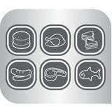 Tefal GC7148 Griglia di contatto, Come contattare con grill Nero, Nero, Acciaio inossidabile, Rettangolare, Griglia, 300 x 200 mm, Alluminio