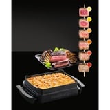 Tefal GC7148 Griglia di contatto, Come contattare con grill Nero, Nero, Acciaio inossidabile, Rettangolare, Griglia, 300 x 200 mm, Alluminio