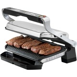 Tefal GC724D Griglia di contatto, Come contattare con grill acciaio inox satinato/Nero, Nero, Metallico, Da tavolo, Pulsanti, Piastra, 400 x 200 mm, Coperchio incernieriato