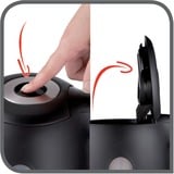 Tefal KO3308 bollitore elettrico 1,7 L 2400 W Nero accaio/Nero, 1,7 L, 2400 W, Nero, Indicatore del livello dell'acqua, Senza filo, Filtro