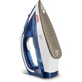 Tefal Maestro 2 FV1845+47+48, Ferro da stiro blu/Bianco, Ferro da stiro a secco e a vapore, Ceramica, 1,95 m, 115 g/min, Blu, 35 g/min