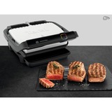 Tefal OptiGrill Elite GC750D30 Griglia di contatto argento/Nero, Nero, Acciaio inossidabile, Plastica, Rettangolare, Touch, 600 cm², 300 x 200 mm