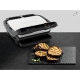 Tefal OptiGrill Elite GC750D30 Griglia di contatto argento/Nero, Nero, Acciaio inossidabile, Plastica, Rettangolare, Touch, 600 cm², 300 x 200 mm