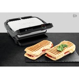 Tefal OptiGrill Elite GC750D30 Griglia di contatto, Come contattare con grill argento/Nero, Nero, Acciaio inossidabile, Plastica, Rettangolare, Touch, 600 cm², 300 x 200 mm