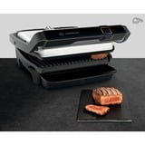 Tefal OptiGrill Elite GC750D30 Griglia di contatto, Come contattare con grill argento/Nero, Nero, Acciaio inossidabile, Plastica, Rettangolare, Touch, 600 cm², 300 x 200 mm