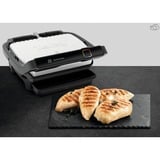 Tefal OptiGrill Elite GC750D30 Griglia di contatto, Come contattare con grill argento/Nero, Nero, Acciaio inossidabile, Plastica, Rettangolare, Touch, 600 cm², 300 x 200 mm