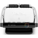 Tefal OptiGrill Elite GC750D30 Griglia di contatto, Come contattare con grill argento/Nero, Nero, Acciaio inossidabile, Plastica, Rettangolare, Touch, 600 cm², 300 x 200 mm