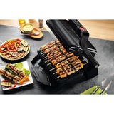 Tefal OptiGrill+ Griglie di contatto argento/Nero, Argento, Rettangolare, Sensore, Griglia, 600 cm², 300 x 200 mm