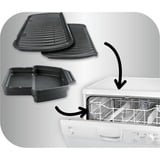 Tefal OptiGrill+ Griglie di contatto, Come contattare con grill argento/Nero, Argento, Rettangolare, Sensore, Griglia, 600 cm², 300 x 200 mm