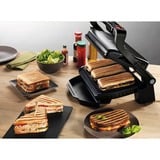 Tefal OptiGrill+ Griglie di contatto, Come contattare con grill argento/Nero, Argento, Rettangolare, Sensore, Griglia, 600 cm², 300 x 200 mm